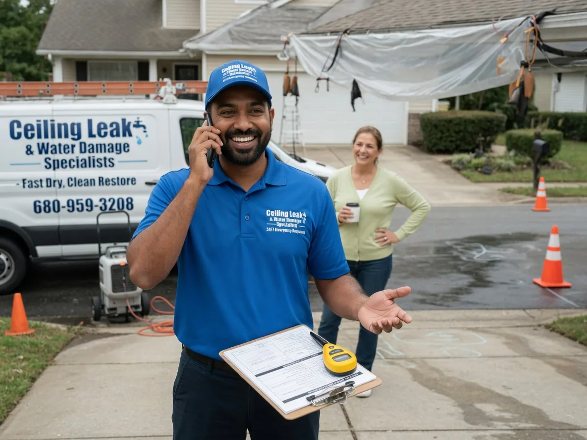 Ceiling Leak Cleanup Wauconda, IL FAQs